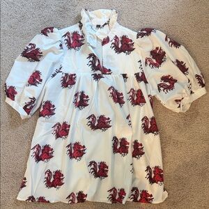 White South Carolina Gamecocks blouse